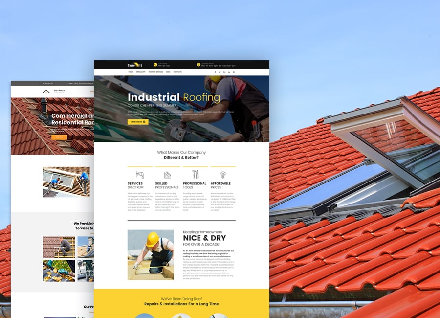roofing website design