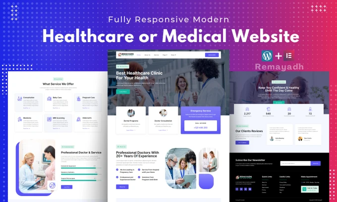 medical website design company