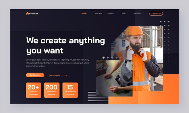 construction web design